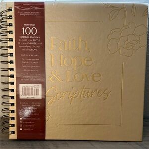 Joyce Meyer Faith, Hope & Love Scripture Journal  Book- Gold